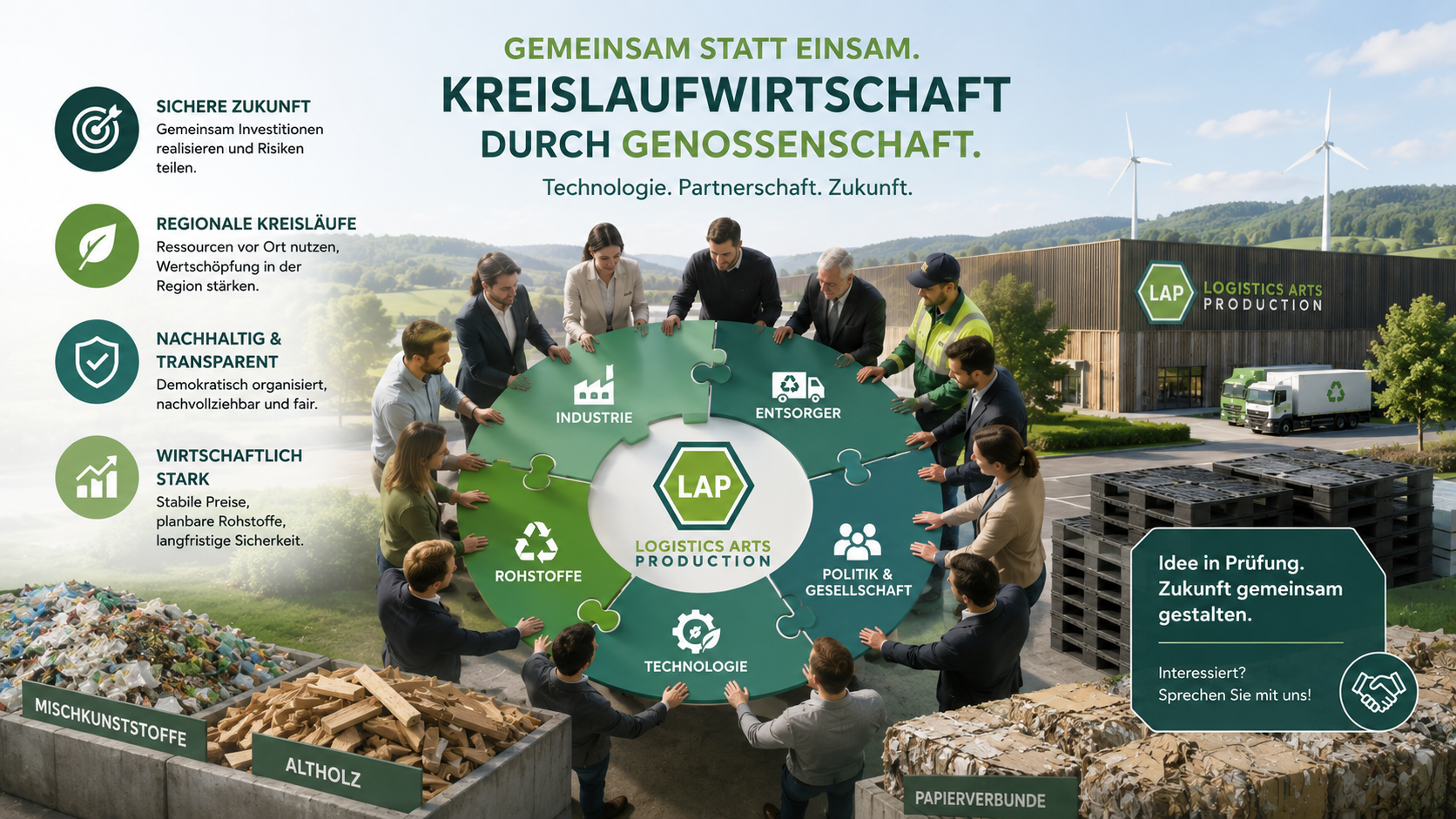 LAP prüft Gründung einer Genossenschaft für die Kreislaufwirtschaft